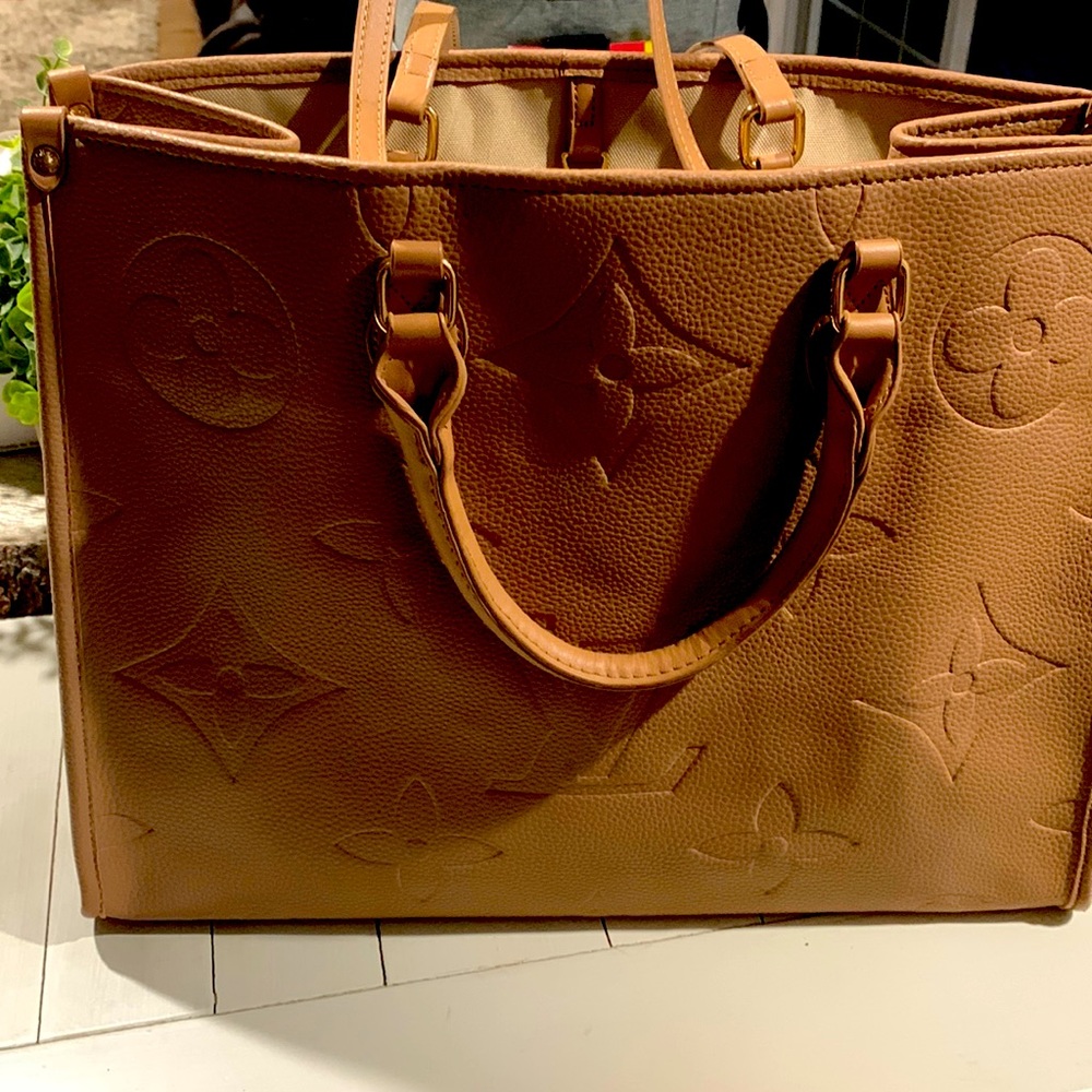Large knock off Louis Vuitton tote bag